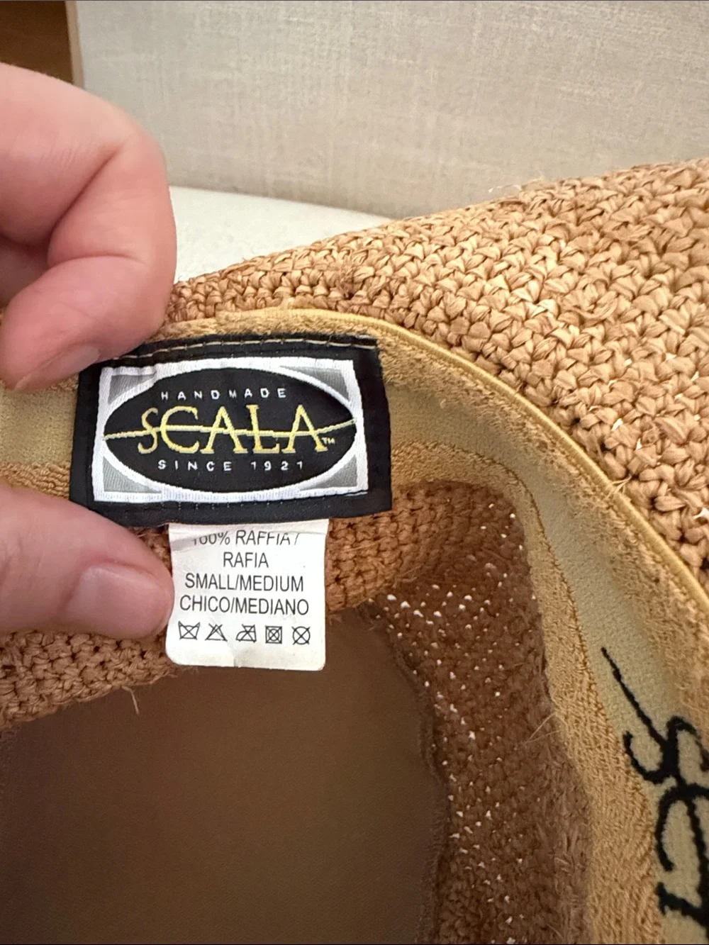 Scala // raffia hat